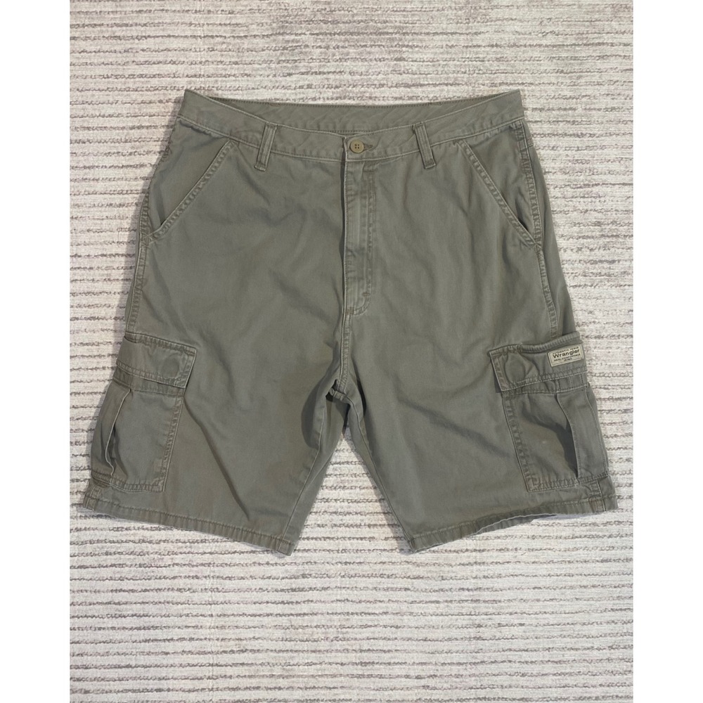 Wrangler Mens Beige Cotton Cargo Shorts 34 Regular 60BOWFR Casual Outdoor